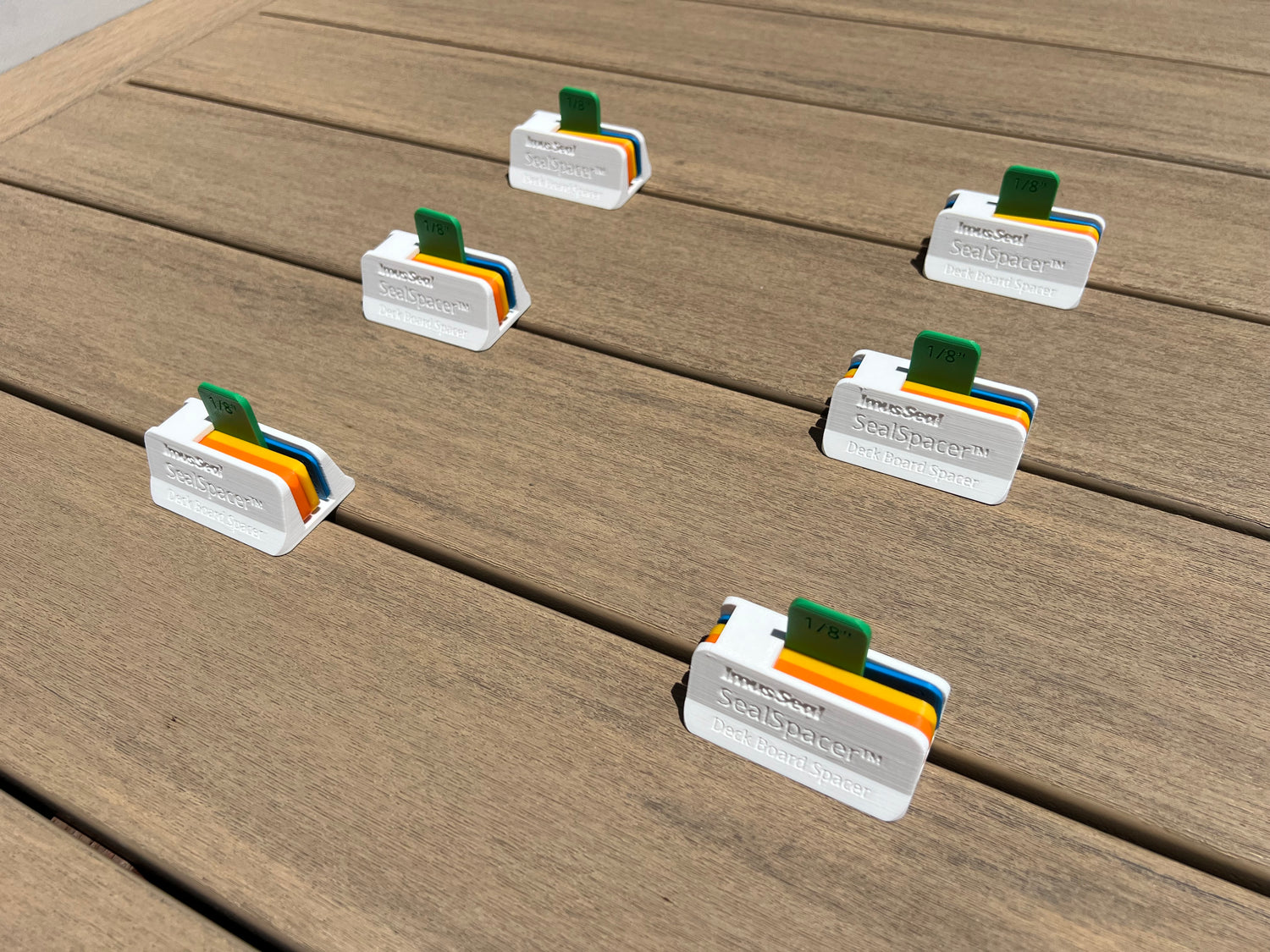 Imus Seal SealSpacer Deck Board Spacer with colors matching to ensure uniformity