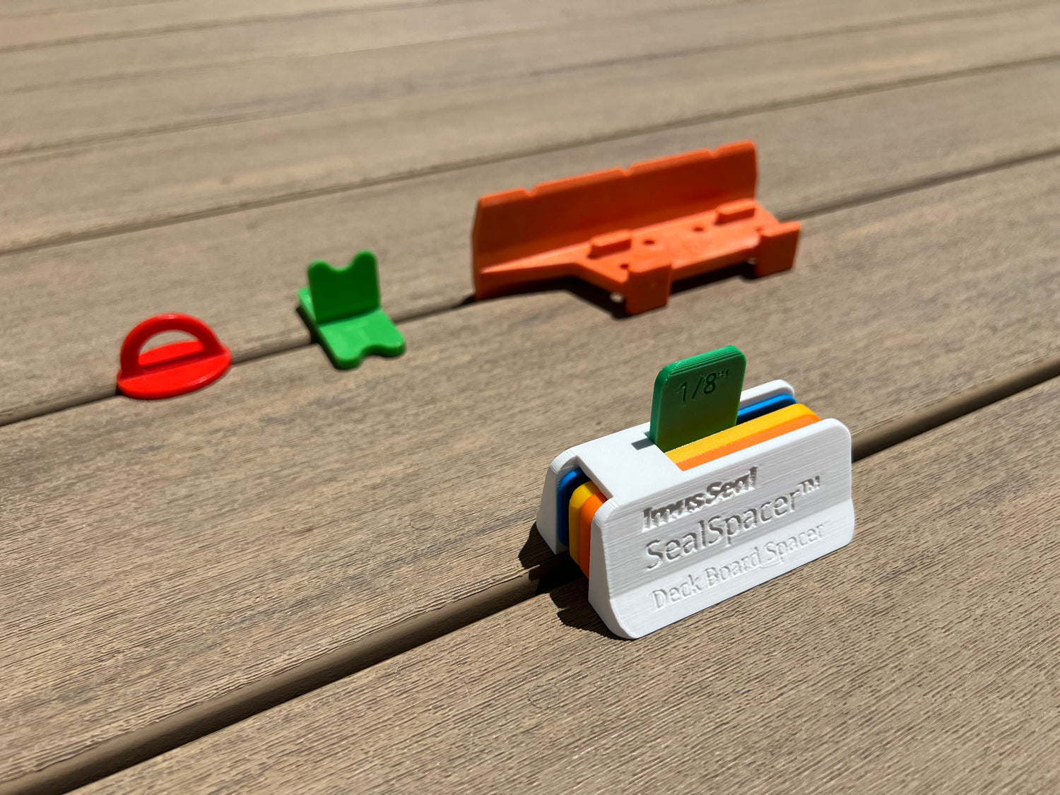 Imus Seal SealSpacer Deck Board Spacer with other spacers