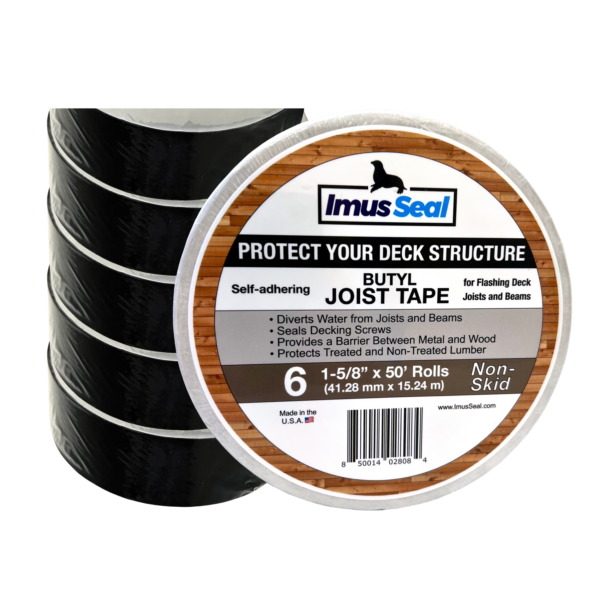 Imus Seal Butyl Joist Tape Non-Skid 1-5/8 inch 6 Rolls