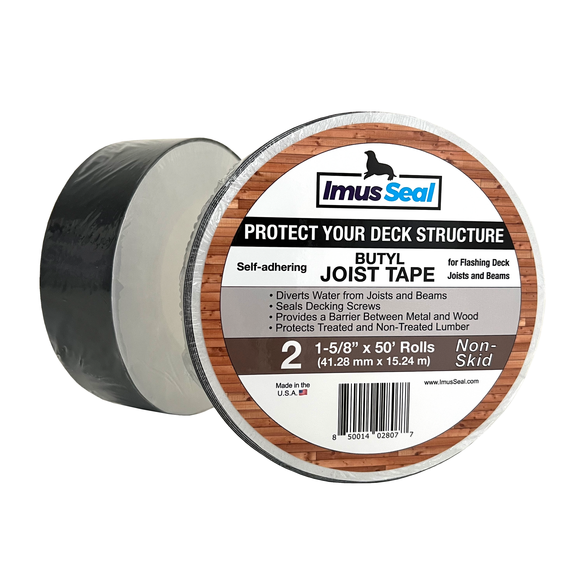 Imus Seal Butyl Joist Tape Non-Skid 1-5/8 inch 2 Rolls