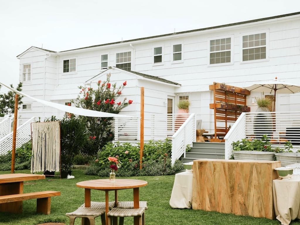 Colonial house with deck