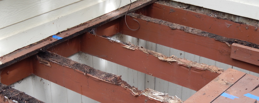 Structural deck rot