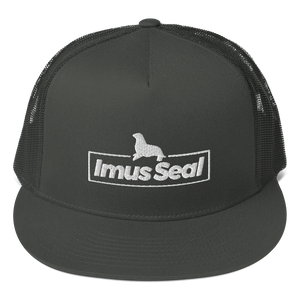 Imus Seal Five Panel Trucker Hat - Gray