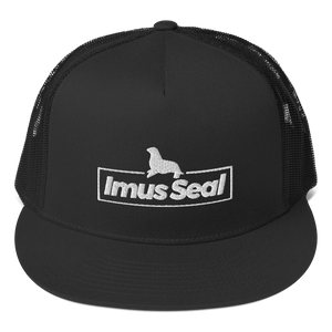 Imus Seal Five Panel Trucker Hat - Black