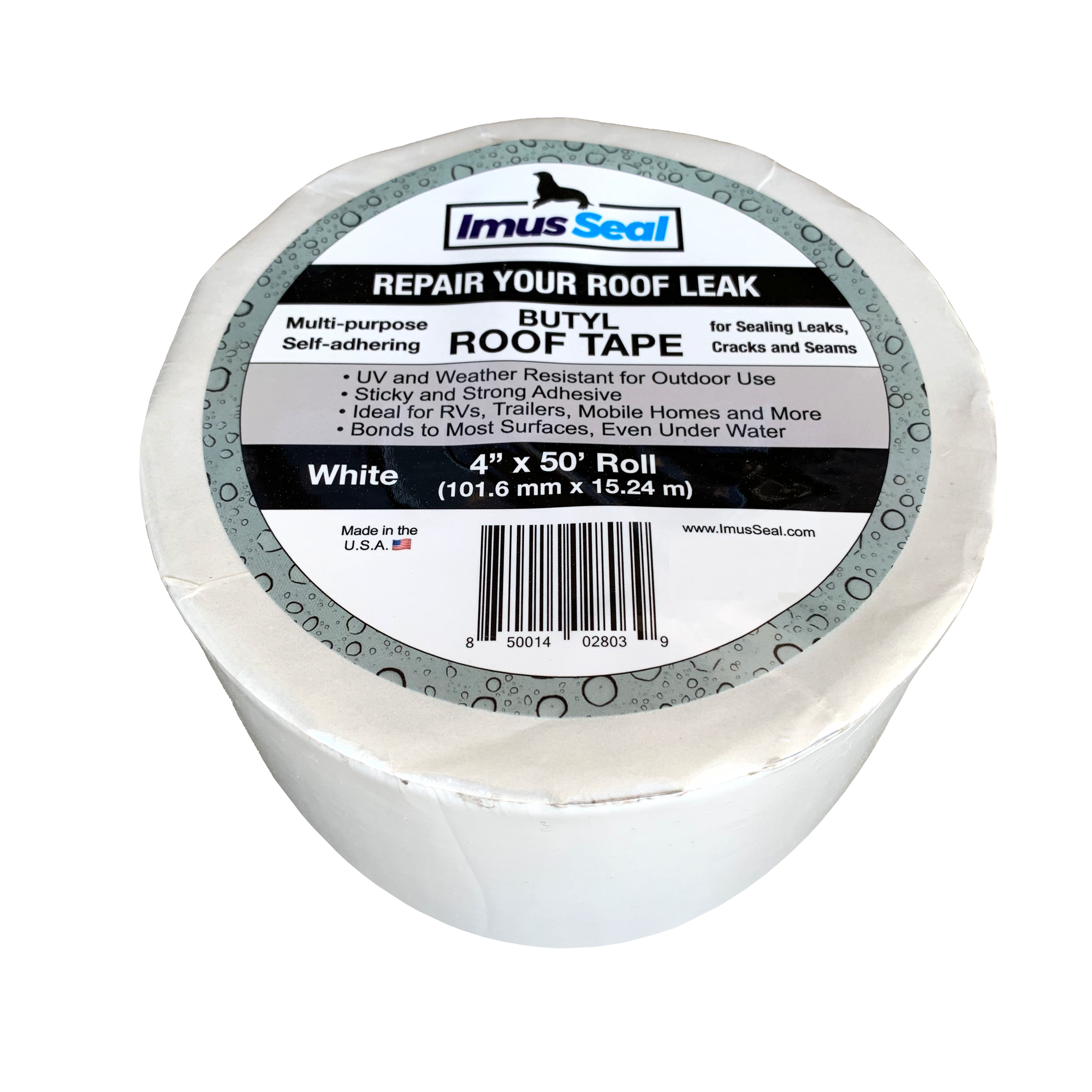 Imus Seal Butyl Roof Tape White 4 inch
