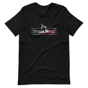 Imus Seal American Flag Short Sleeve T-Shirt - Black